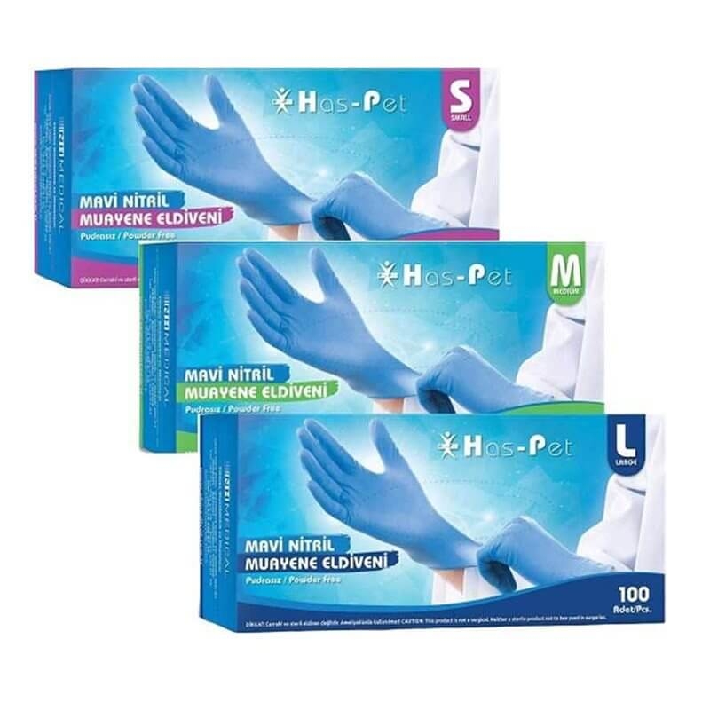MAVI NITRIL MUAYENE ELDIVENI